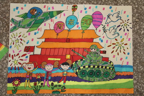10一15岁画画国庆节（10一15岁画画国庆节模板）